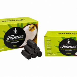 Carvão Fumax de Coco para Narguilé – Hexagonal | Original
